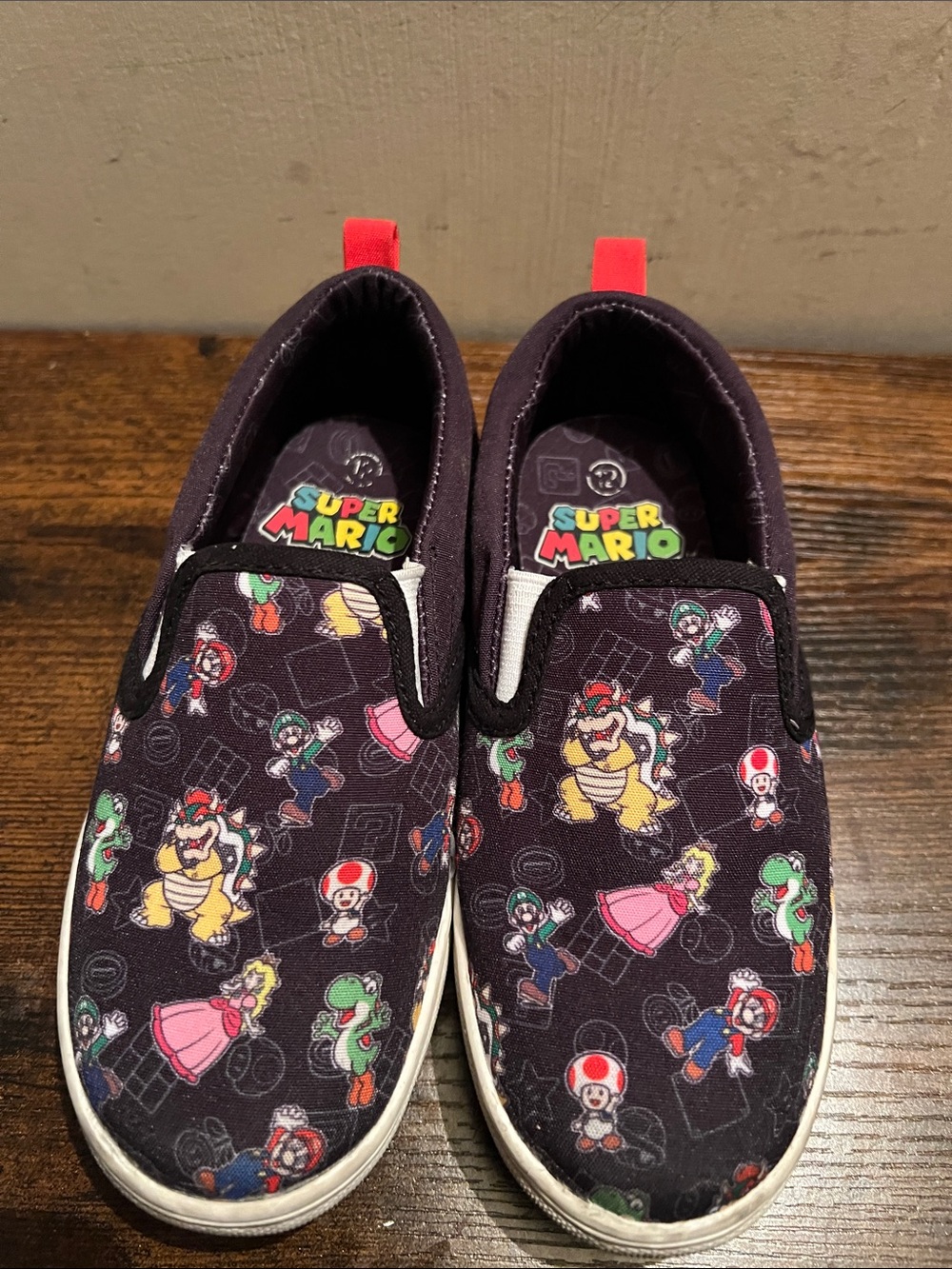 Super Mario Boys size 12 shoes